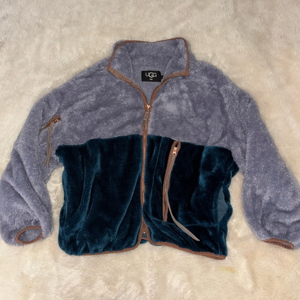 UGG RTW Colorblock Fleece Zip Jacket